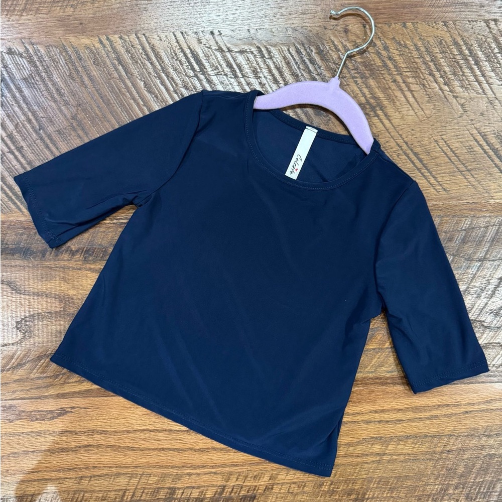 Celeste Navy Blue Long Sleeve Tee Classic Design